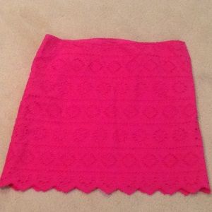 Vineyard Vines hot pink eyelet skirt